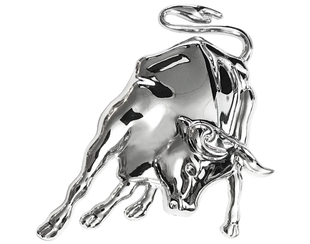 
  
Bull Cow Metal Emblem Decal
 
