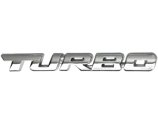 
  
Turbo Metal Emblem Decal Chrome
 
