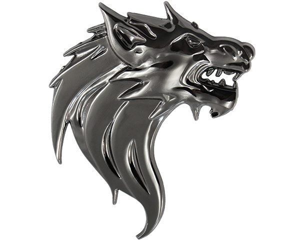 
  
Wolf Werewolf Metal Emblem Decal
 

